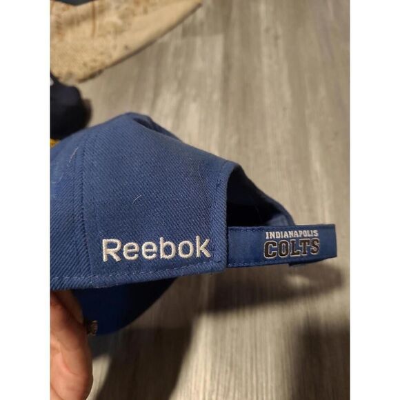 Reebok Indianapolis Colts New Adjustable Hat Baseball Ball Cap One Size Blue - Picture 3 of 5